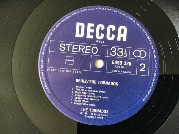 Heinz / The Tornados : Heinz/The Tornados (LP, Comp)