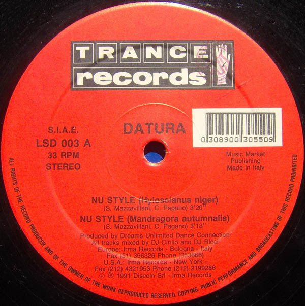 Datura : Nu Style (12")