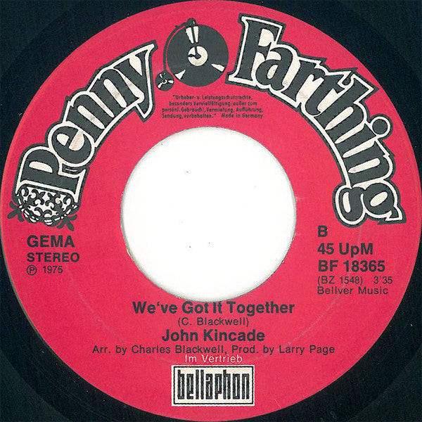 John Kincade : Love Her Like A Lover (7", Single)