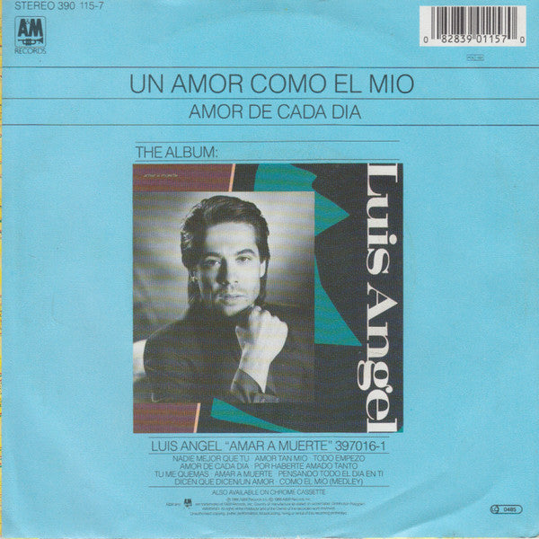 Luis Angel : Un Amor Como El Mio (7", Single)