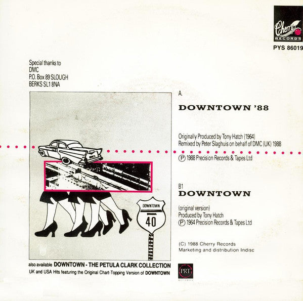 Petula Clark : Downtown '88 (7", Lab)