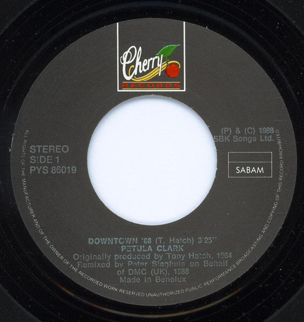 Petula Clark : Downtown '88 (7", Lab)