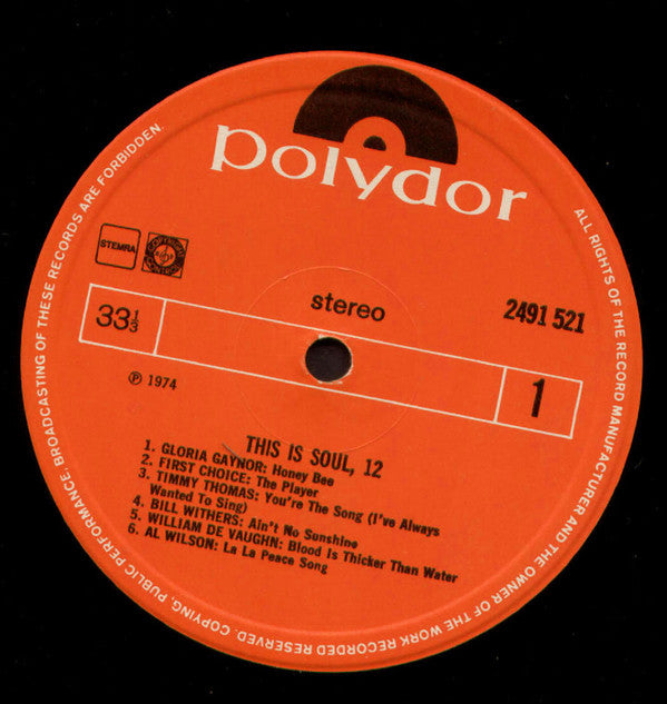 Various : This Is Soul 12 (LP, Comp)