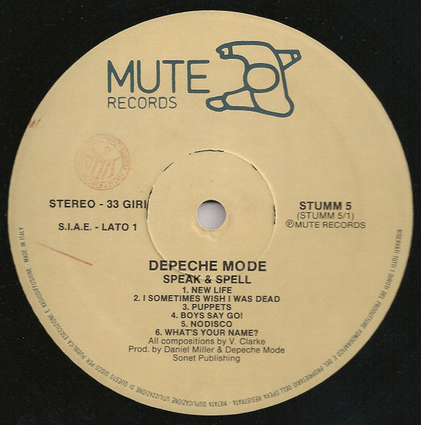 Depeche Mode : Speak & Spell (LP, Album)