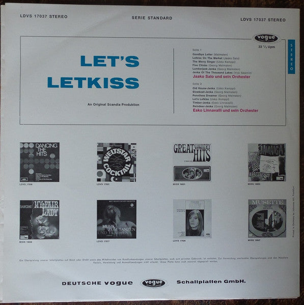 Jaakko Salo Und Esko Linnavalli : Let's Lettkiss (LP, Comp)