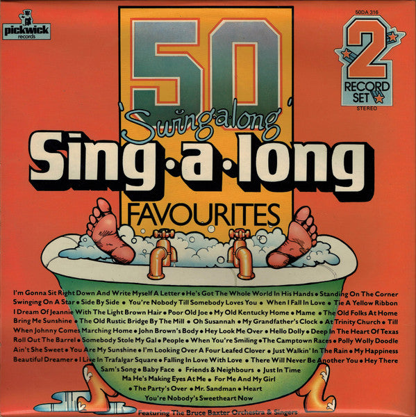 The Bruce Baxter Orchestra & Singers : 50 Swing Along Sing A Long Favourites (2xLP)