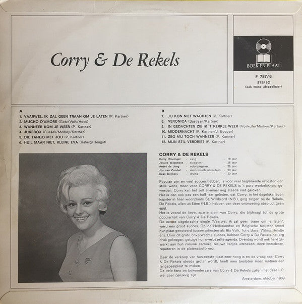 Corry En De Rekels : Corry En De Rekels (LP, Album, Club)