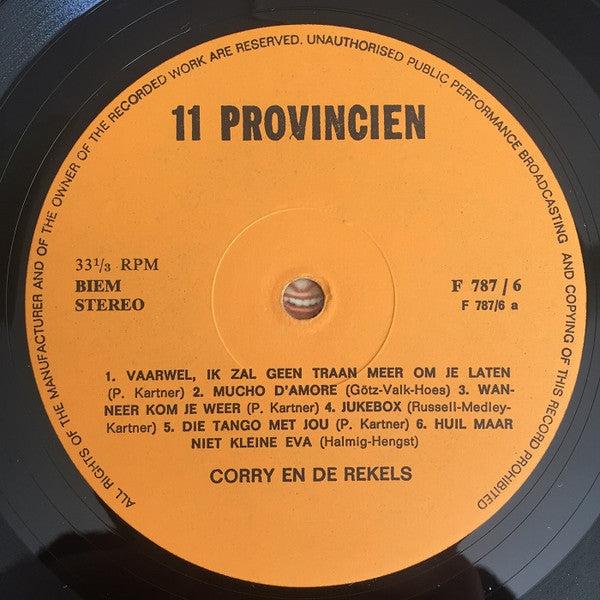 Corry En De Rekels : Corry En De Rekels (LP, Album, Club)