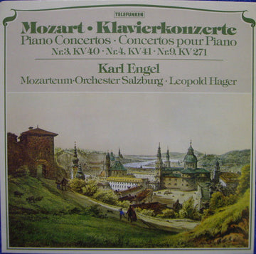 Wolfgang Amadeus Mozart, Karl Engel, Das Mozarteum Orchester Salzburg, Leopold Hager : Klavierkonzerte = Piano Concertos = Concertos Pour Piano  Nr. 3, KV 40 • Nr. 4, KV 41 •  Nr. 9, KV 271 (LP, S/Edition)