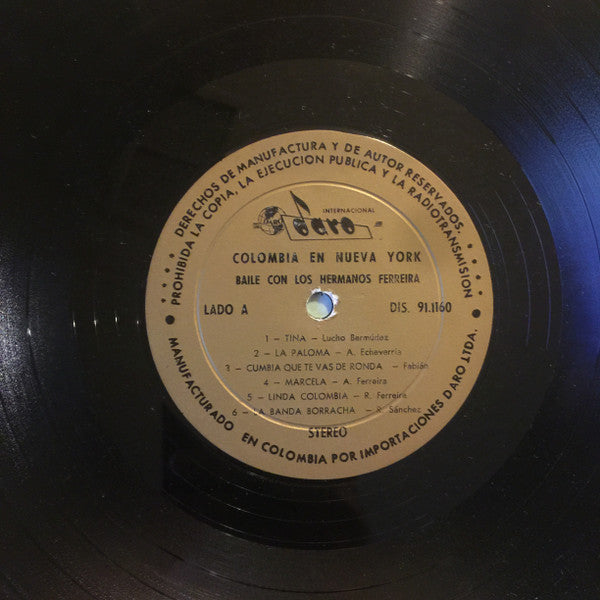 Los Hermanos Ferreira : Colombia En New York (LP, Album)