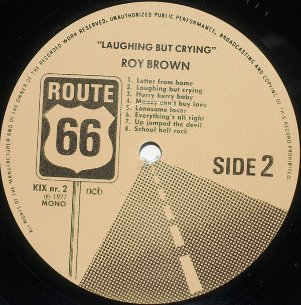Roy Brown : Laughing But Crying (LP, Album, Comp, Mono)