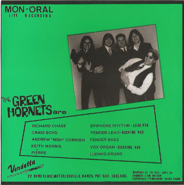 The Green Hornets : Baby Don't Do It (7", Mono)