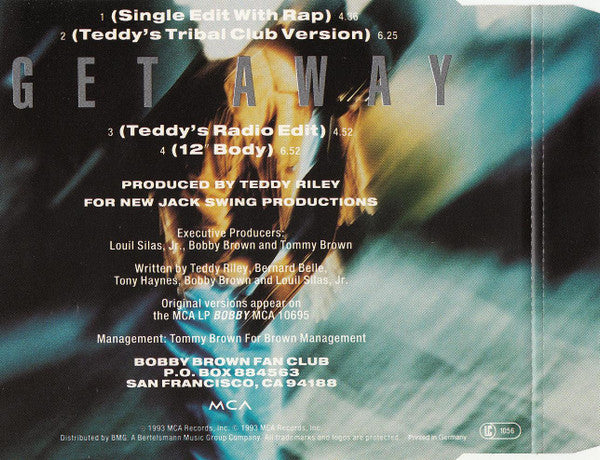 Bobby Brown : Get Away (CD, Single)