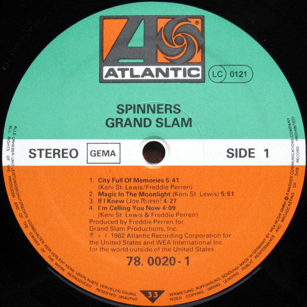 Spinners : Grand Slam (LP, Album)