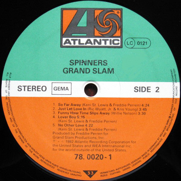 Spinners : Grand Slam (LP, Album)
