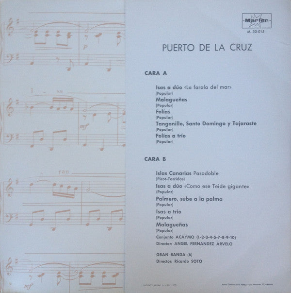 Various : Puerto De La Cruz (LP)