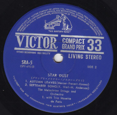 The Melachrino Strings And Orchestra : Star Dust (7", EP)
