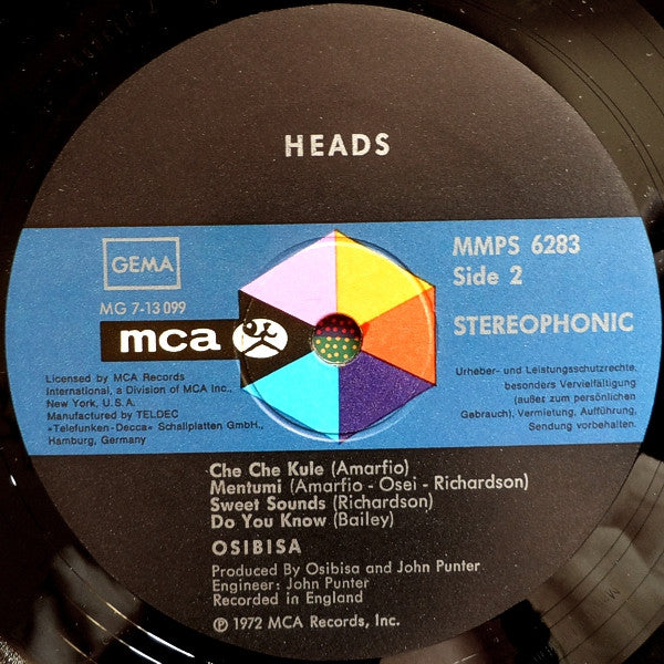 Osibisa : Heads (LP, Album, Gat)