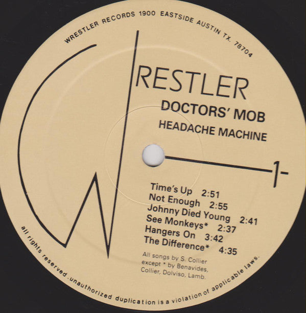 Doctors' Mob : Headache Machine (LP, Album)