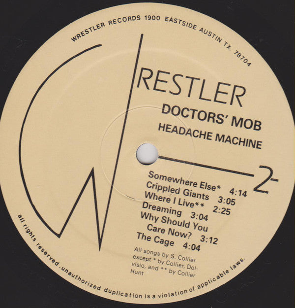 Doctors' Mob : Headache Machine (LP, Album)