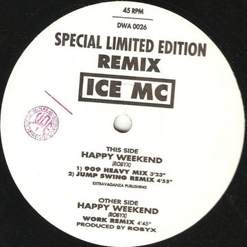 ICE MC : Happy Weekend (Remix) (12", Ltd)