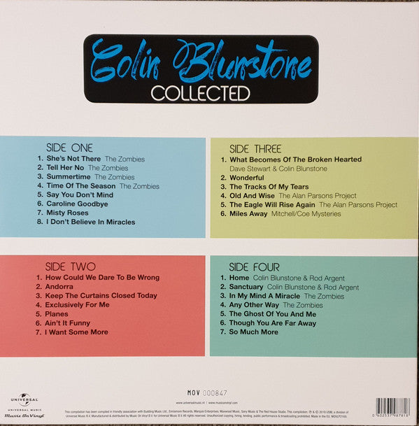 Colin Blunstone : Collected (2xLP, Album, Comp, Ltd, Num, Whi)