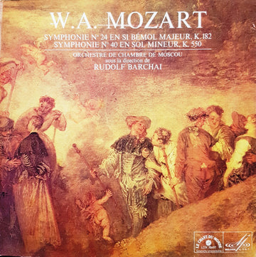 Wolfgang Amadeus Mozart : Symphonie Nº 24 En Si Bémol Majeur, K. 182 / Symphonie Nº 40 En Sol Mineur, K. 550 (LP, Album)