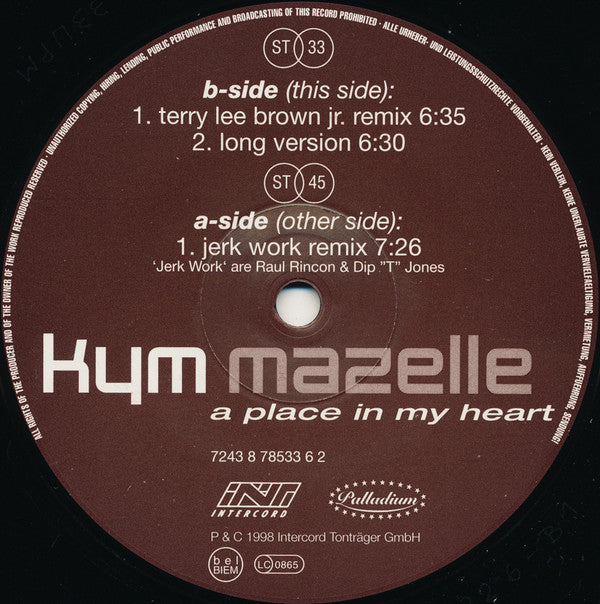 Kym Mazelle : A Place In My Heart (12" + 12")