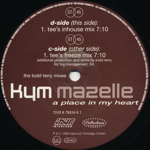 Kym Mazelle : A Place In My Heart (12" + 12")