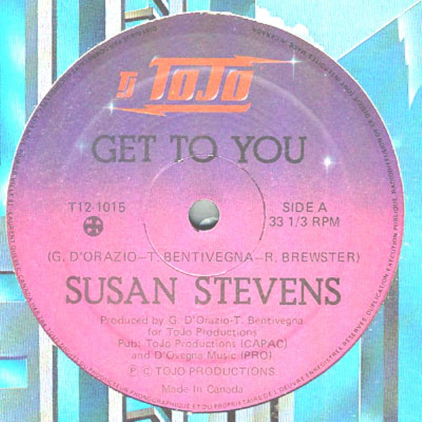 Susan Stevens : Get To You (12")