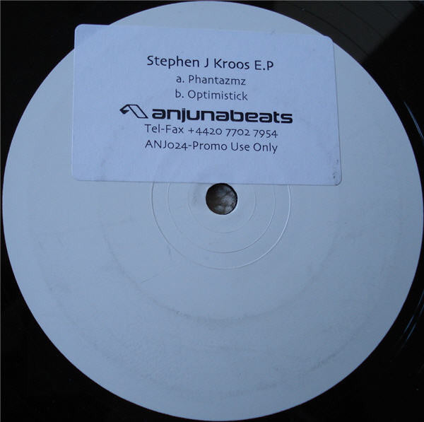 Stephen J Kroos* : Phantazmz / Optimistick E.P. (12", EP, Promo, W/Lbl, Sti)