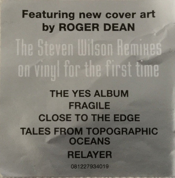 Yes : The Steven Wilson Remixes (Box, Comp, RM, Rem + LP, Album, 180 + LP, Album, 1)