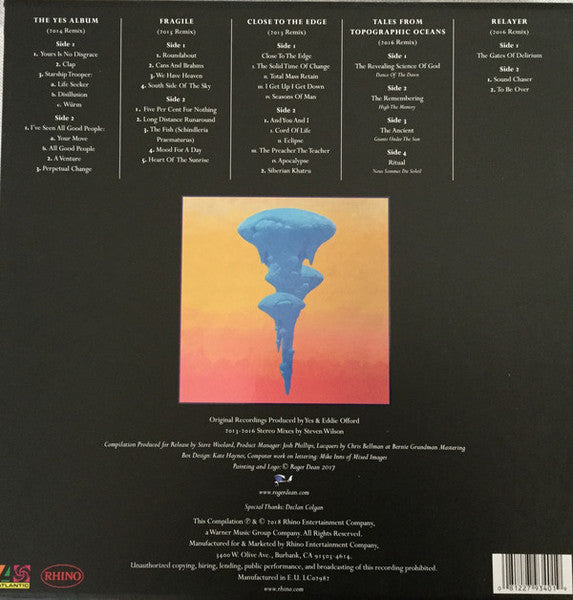 Yes : The Steven Wilson Remixes (Box, Comp, RM, Rem + LP, Album, 180 + LP, Album, 1)