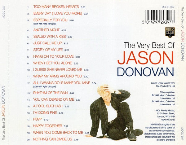 Jason Donovan : The Very Best Of Jason Donovan (CD, Comp)