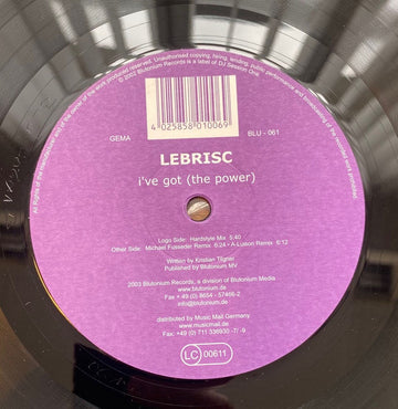 Le Brisc : I've Got (The Power) (12")