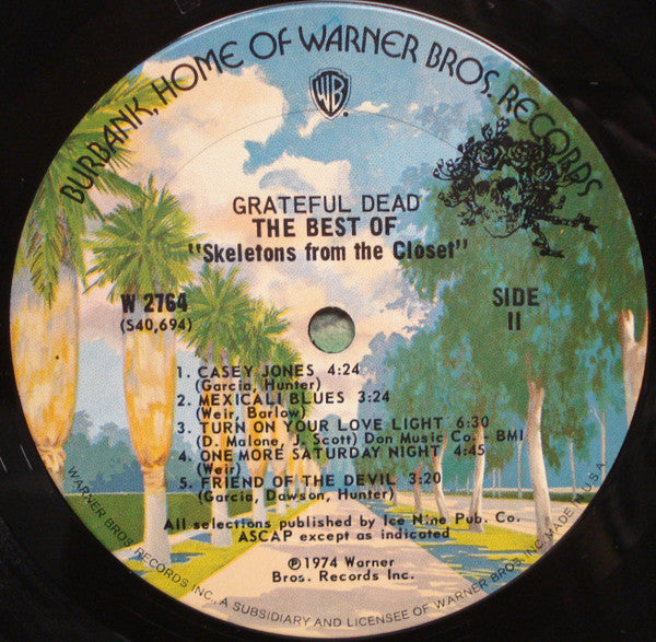 The Grateful Dead : The Best Of The Grateful Dead: Skeletons From The Closet (LP, Comp, Pit)