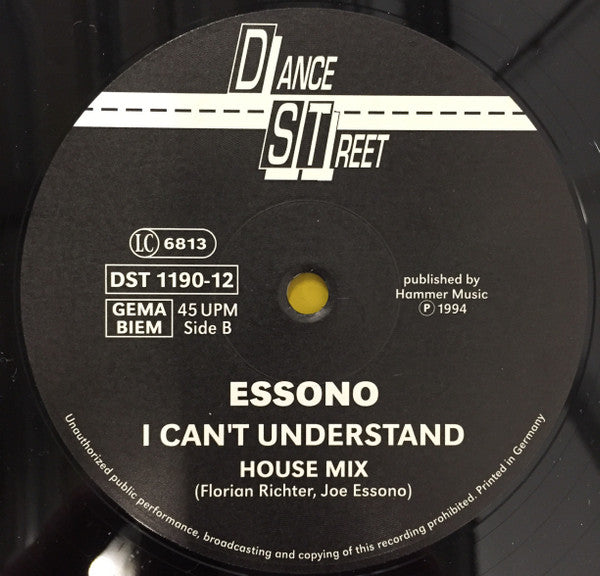 Essono : I Can't Understand (12")