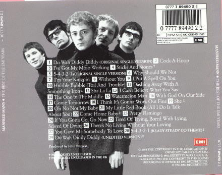 Manfred Mann : The Best Of The EMI Years (CD, Comp, RM)