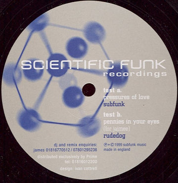 Subfunk / Rudedog : Pressures Of Love / Pennies In Your Eyes (12")