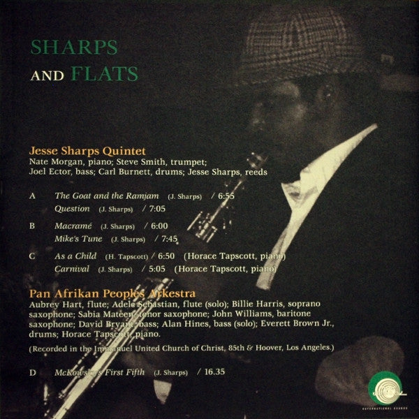 Jesse Sharps Quintet & The Pan-Afrikan Peoples Arkestra : Sharps And Flats (2xLP, Album, Ltd, P/Unofficial, RE)