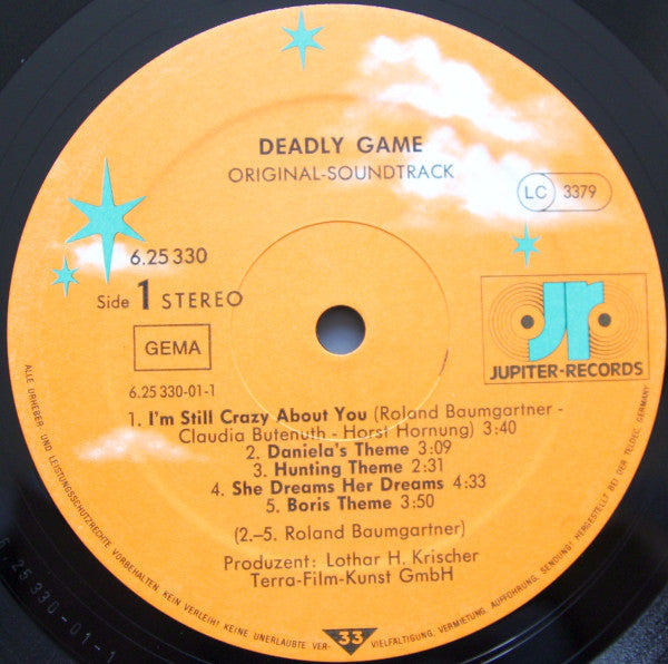 Roland Baumgartner : Deadly Game (Original Soundtrack) (LP)