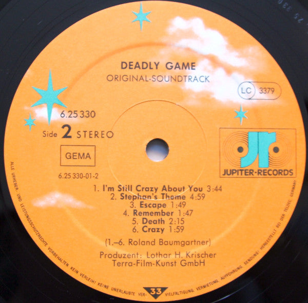 Roland Baumgartner : Deadly Game (Original Soundtrack) (LP)