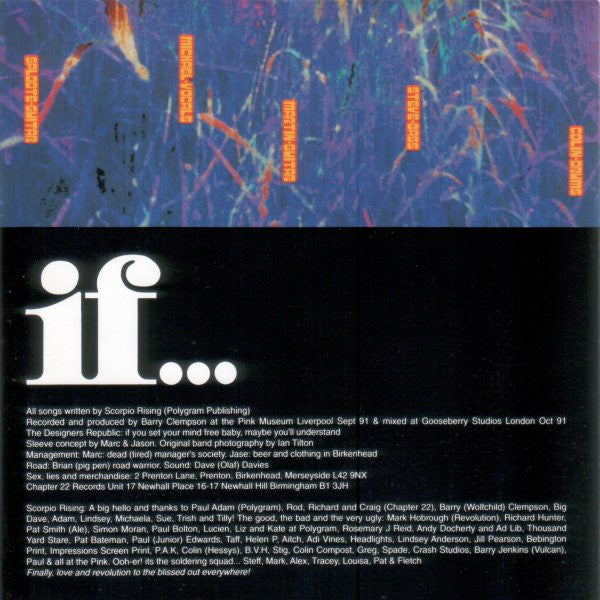 Scorpio Rising (2) : If... (CD, Album)