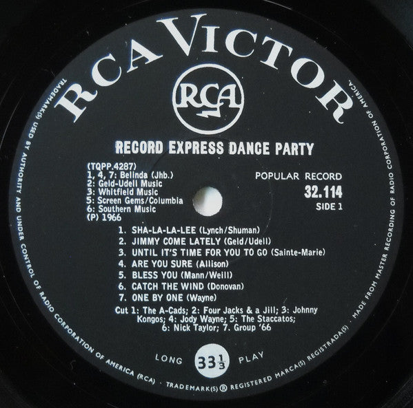 Various : Record Express Dance Party (LP, Comp)