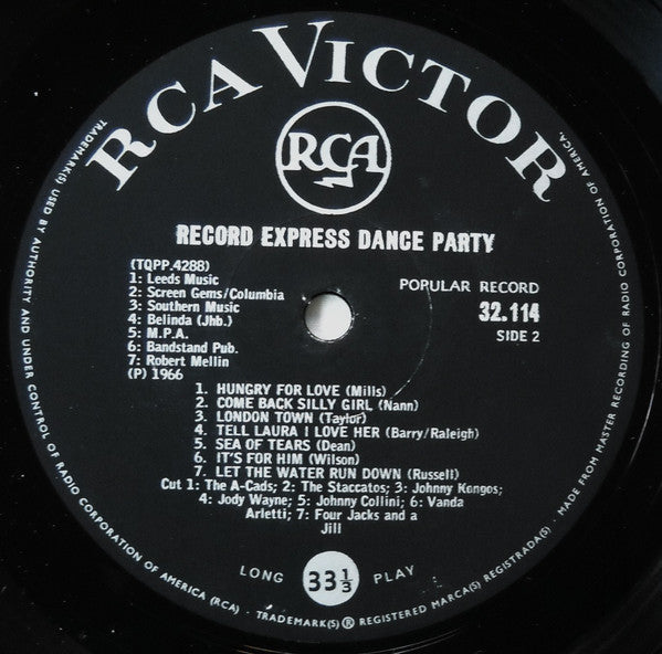 Various : Record Express Dance Party (LP, Comp)