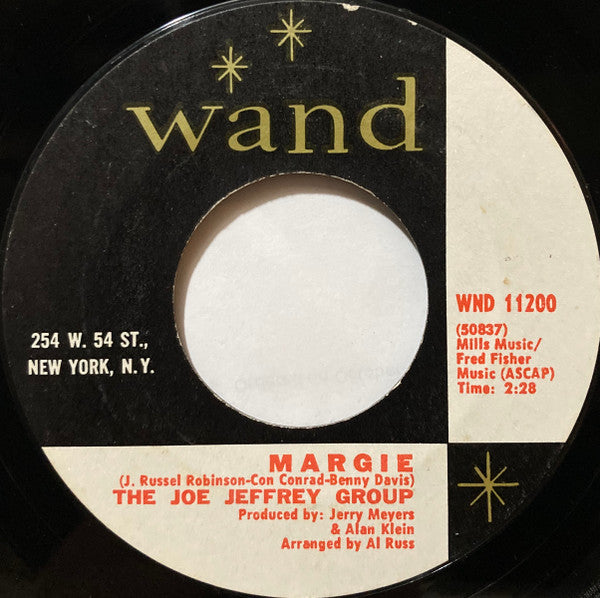 The Joe Jeffrey Group : My Pledge Of Love / Margie (7", Single, Styrene, Ter)