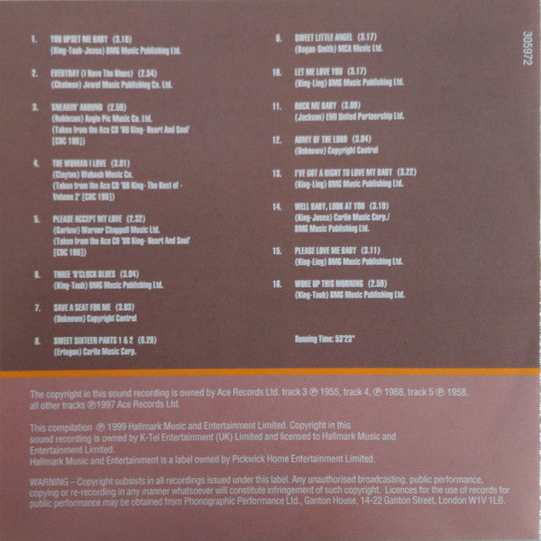 B.B. King : Sweet Little Angel (CD, Comp)