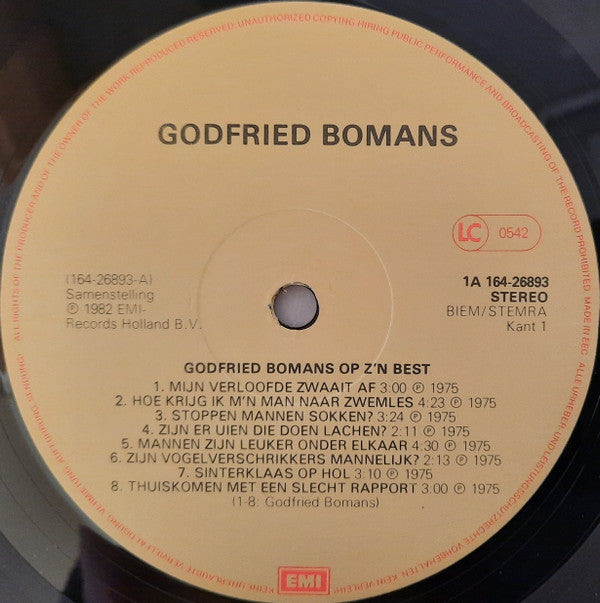 Godfried Bomans : Op Z'n Best (2xLP, Comp)