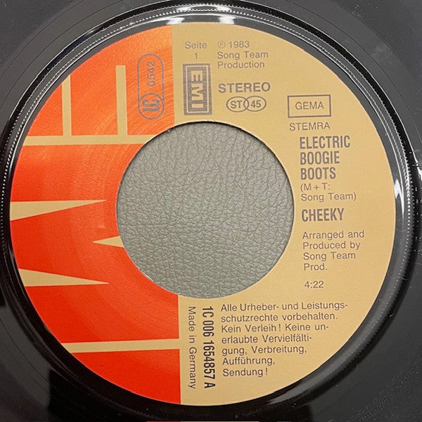 Cheeky (3) : Electric Boogie Boots (7", Single)