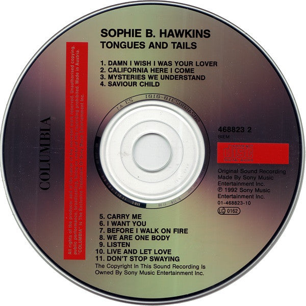 Sophie B. Hawkins : Tongues And Tails (CD, Album, RE)